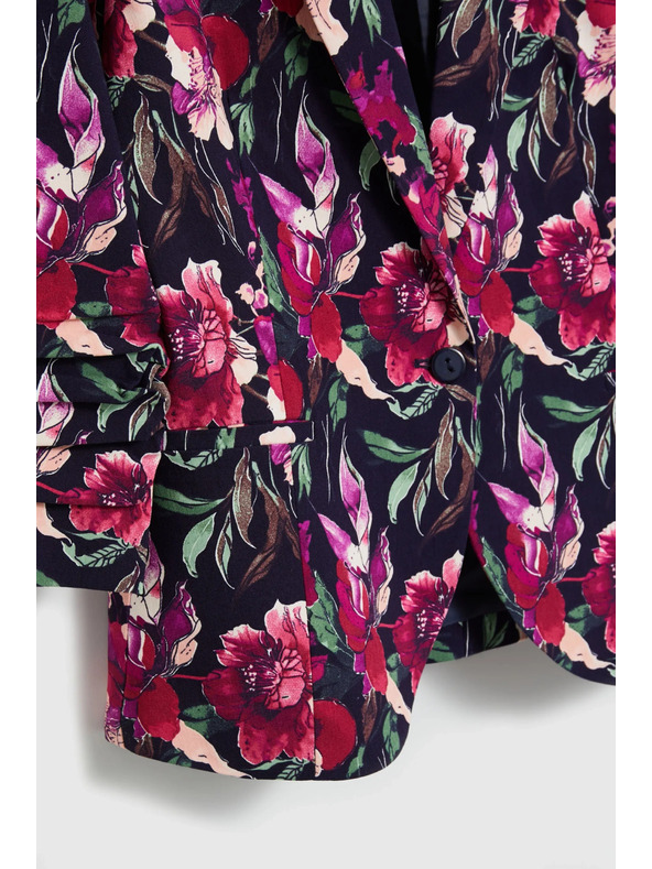 Moodo Plavi cvjetni sako Moodo