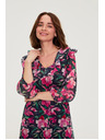 Moodo Tamno plave cvjetne haljine Moodo
