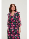Moodo Tamno plave cvjetne haljine Moodo