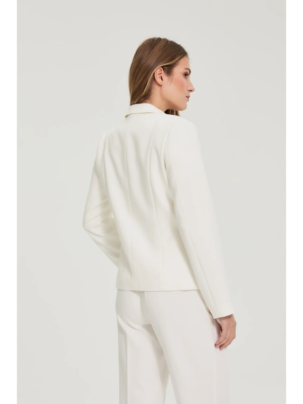 Moodo Sakо s jednim redom dugmadi bijelo Moodo