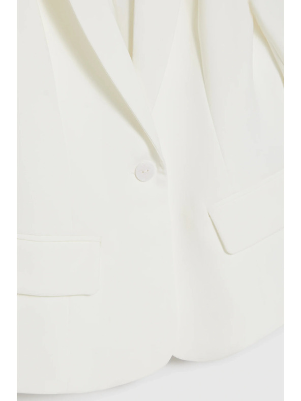 Moodo Sakо s jednim redom dugmadi bijelo Moodo