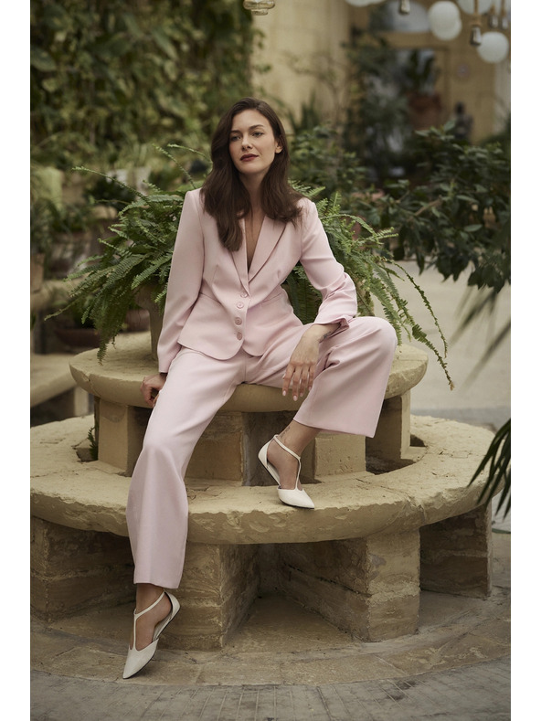 Moodo Jednostrani roze sako Moodo