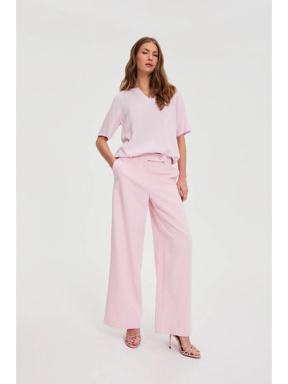 Moodo Roze poslovne hlače Moodo