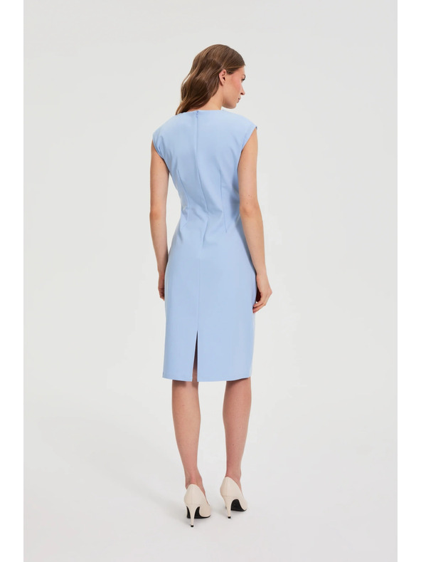 Moodo Plava nabrana suknja Moodo