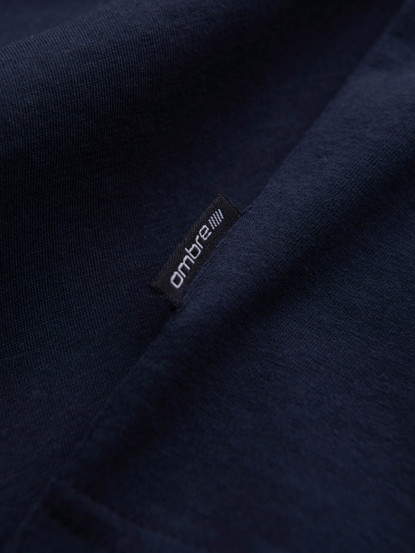 Ombre Clothing Tamnoplava muška osnovna majica s V-izrezom Ombre Clothing