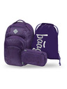BAAGL  BAAGL SET 3 Coolmate Plum: ruksak, penal, vrecica