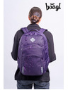 BAAGL  BAAGL SET 3 Coolmate Plum: ruksak, penal, vrecica