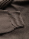 Ombre Clothing Muški pleteni pulover Golf - smeđosiva V1 OM-SWTN-0163 Ombre Clothing