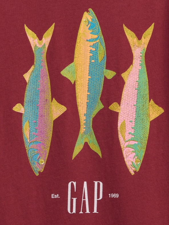 GAP Dječja majica sa printom i logom GAP