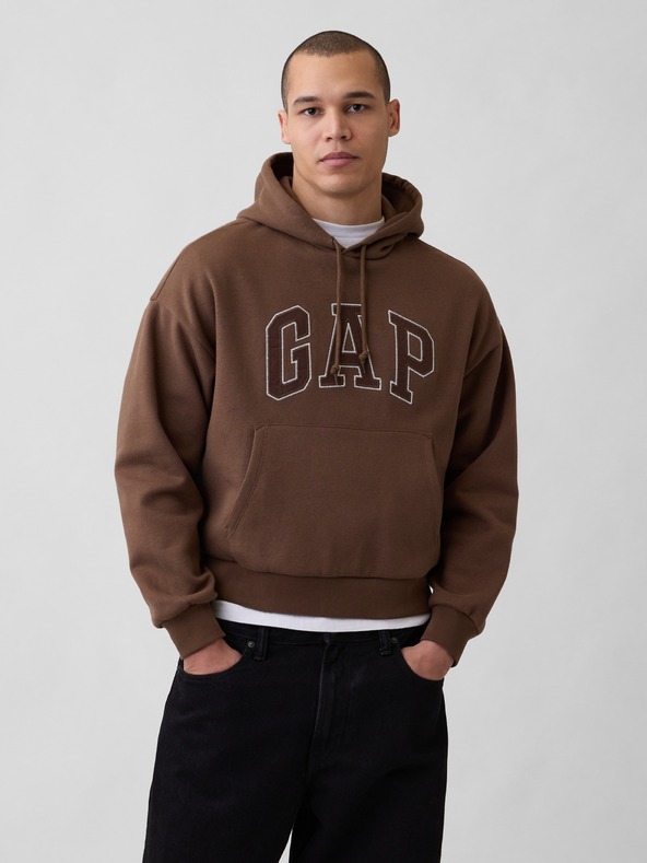 GAP Oversize dukserica s logom VintageSoft GAP