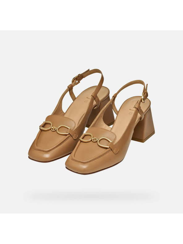 Geox Svijjetlosmeđe ženske salonke Geox Coronilla