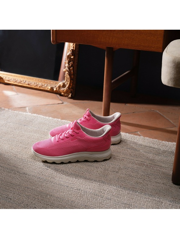 Geox Ružičaste ženske tenisice Geox Spherica Plus Fast in