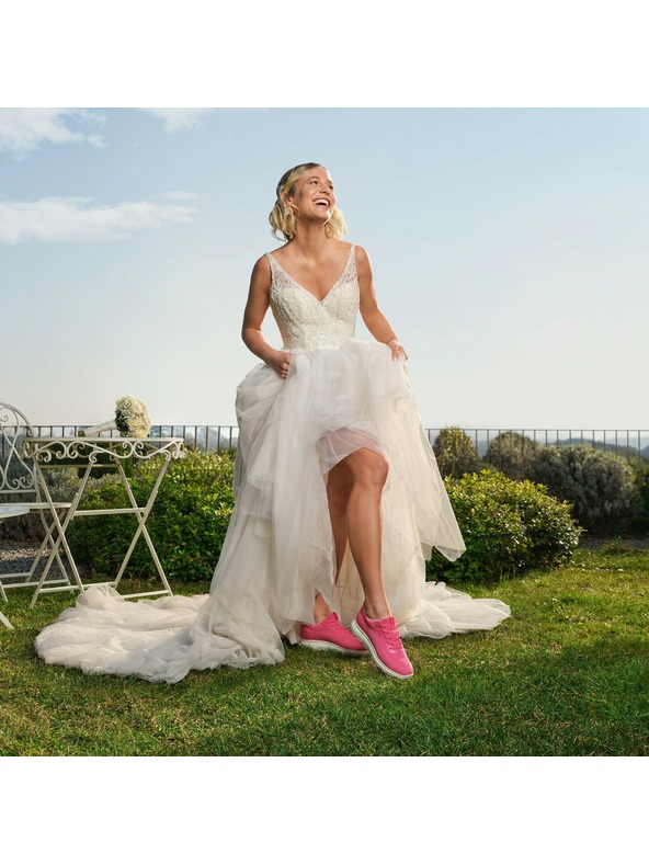 Geox Ružičaste ženske tenisice Geox Spherica Plus Fast in