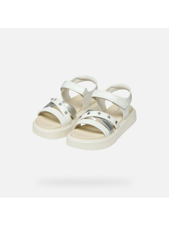 Geox Bijele djevojačke sandale Geox Sandal Kodette Gir