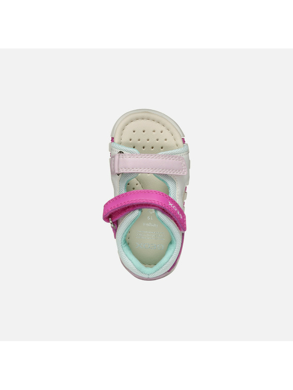 Geox Bijele djevojčje bosonožne sandale Geox Sandal Iupidoo Gir