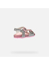 Geox Srebrne djevojčje sandale Geox Adriel Girl