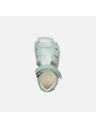 Geox Tirkizne djevojčje bosonožne sandale Geox Sandal Steppieup G