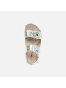 Geox Srebrne djevojčje sandale Geox Sandal Costarei