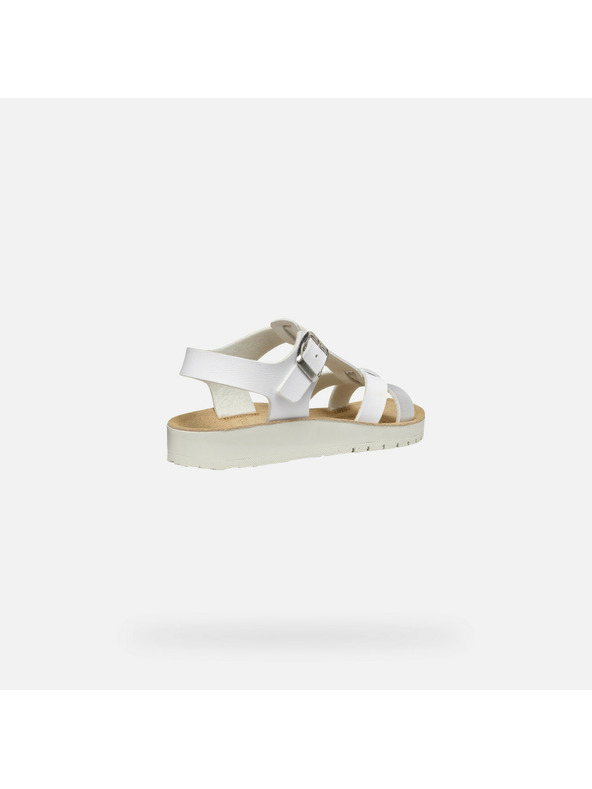 Geox Bijele djevojčje sandale Geox Sandal Costarei Gi