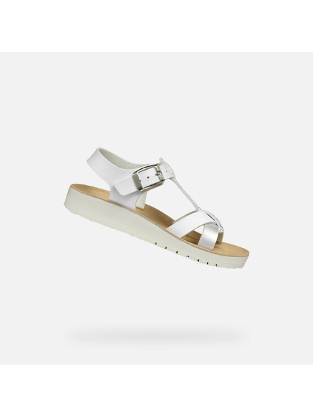 Geox Bijele djevojčje sandale Geox Sandal Costarei Gi