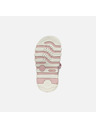 Geox Srebrne djevojčje bosonožne sandale Geox Sandal Iupidoo Gir