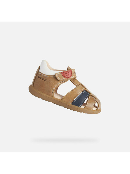 Geox Smeđe dječje sandale Geox Sandal Macchia