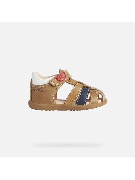 Geox Smeđe dječje sandale Geox Sandal Macchia