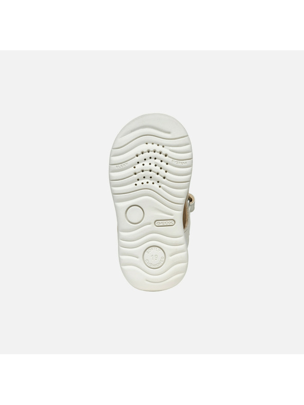 Geox Bijele djevojčje sandale za prve korake Geox Sandal Macchia Gir