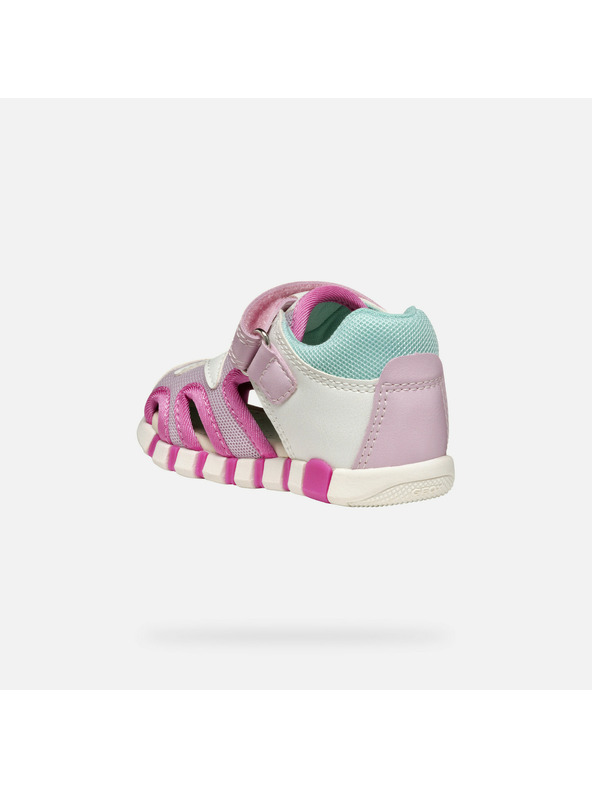 Geox Ružičaste djevojčje tenisice za prve korake Geox Sandal Iupidoo Gir