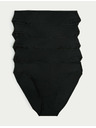 Marks & Spencer Marks & Spencer High Cut Cotton Lycra® gaćice od 5 komada, crne