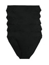 Marks & Spencer Marks & Spencer High Cut Cotton Lycra® gaćice od 5 komada, crne