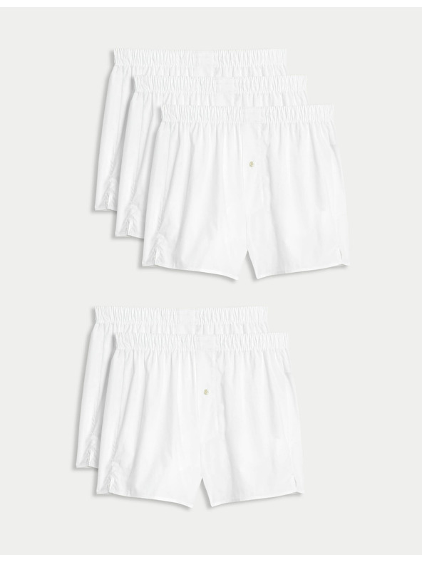 Marks & Spencer Set od pet muških kratkih hlača u bijeloj Marks & Spencer boji