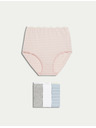 Marks & Spencer Set od četiri ženske gaćice u ružičastoj, sivoj, bijeloj i svijetlo plavoj boji marke Marks & Spencer
