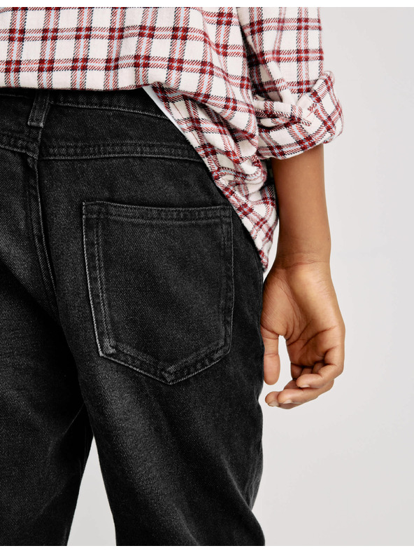 Marks & Spencer Široke traperice od čiste pamuke (6–16 godina) Marks & Spencer crna