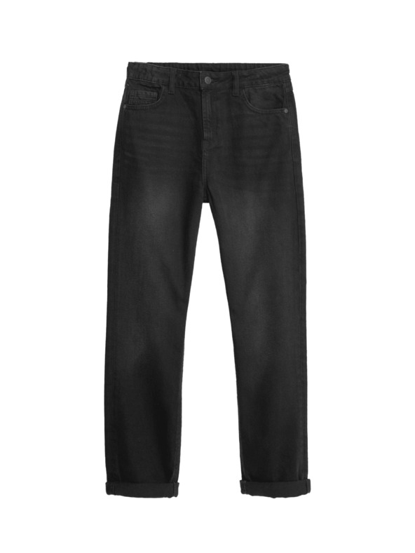 Marks & Spencer Široke traperice od čiste pamuke (6–16 godina) Marks & Spencer crna