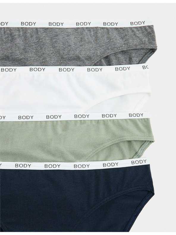 Marks & Spencer Bikini gaćice s visokim udjelom pamuka, set 4 kom Marks & Spencer plave