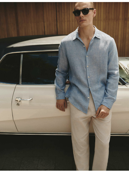 Marks & Spencer Košulja od čistog lana Marks & Spencer plava