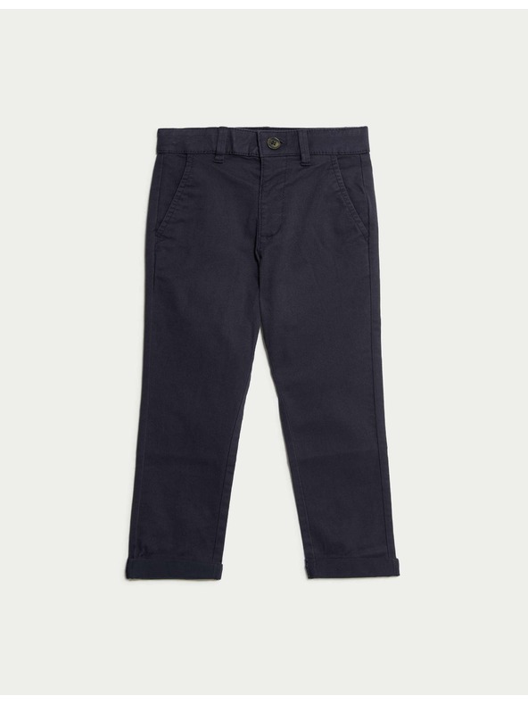 Marks & Spencer Chino hlače s visokim udjelom pamuke (2–8 godina) Marks & Spencer mornarsko plava