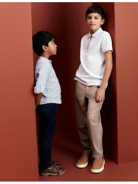 Marks & Spencer Chino hlače s visokim udjelom pamuke (2–8 godina) Marks & Spencer mornarsko plava