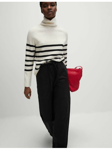 Marks & Spencer Traperice širokih nogavica sa štrasom u struku Marks & Spencer crna