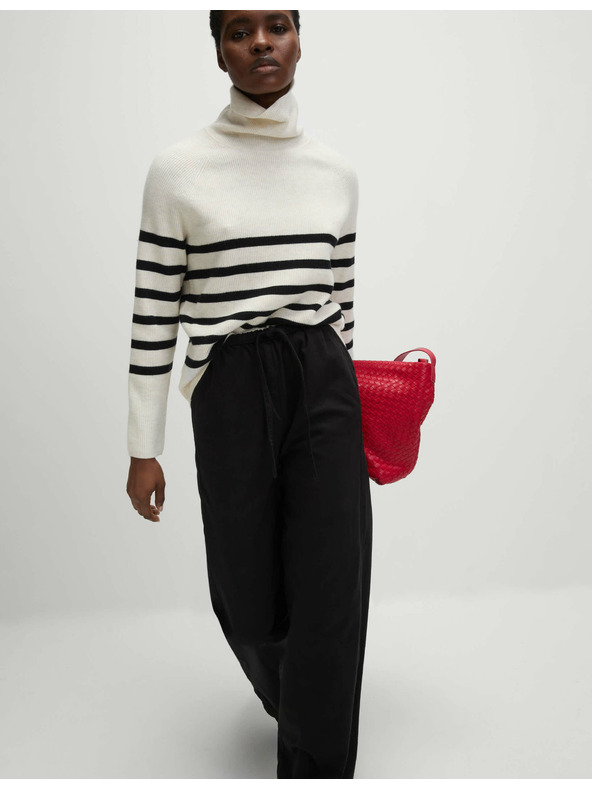 Marks & Spencer Traperice širokih nogavica sa štrasom u struku Marks & Spencer crna