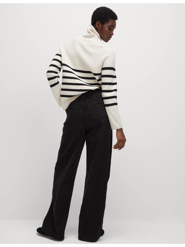 Marks & Spencer Traperice širokih nogavica sa štrasom u struku Marks & Spencer crna