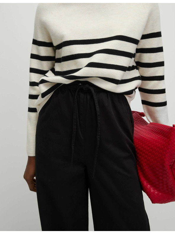 Marks & Spencer Traperice širokih nogavica sa štrasom u struku Marks & Spencer crna