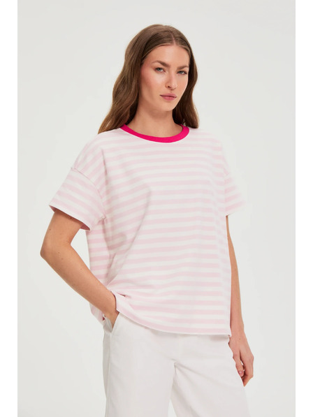 Moodo Oversize mikica s prugama ružičasta Moodo