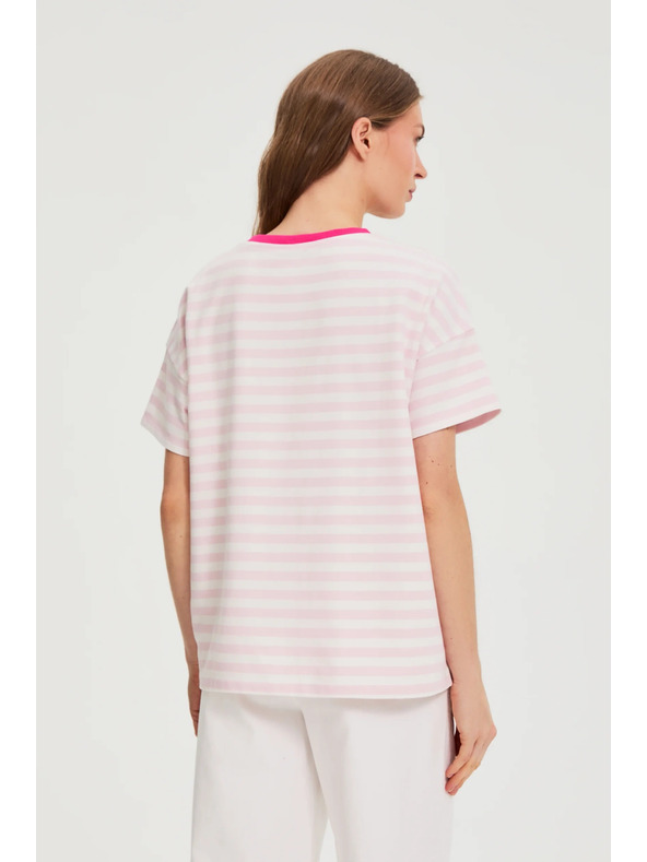 Moodo Oversize mikica s prugama ružičasta Moodo