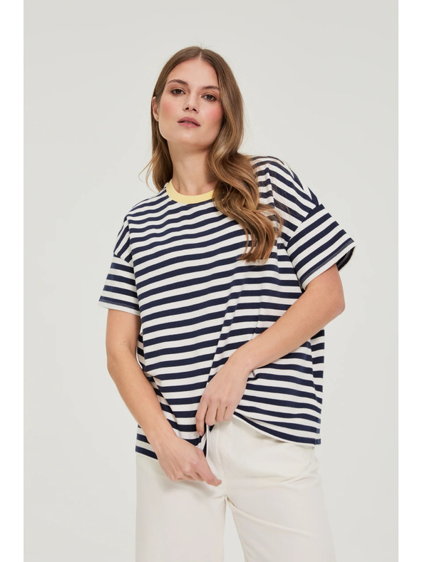 Moodo Oversize mikica s prugama tamno plava Moodo