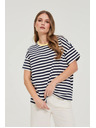 Moodo Oversize mikica s prugama tamno plava Moodo