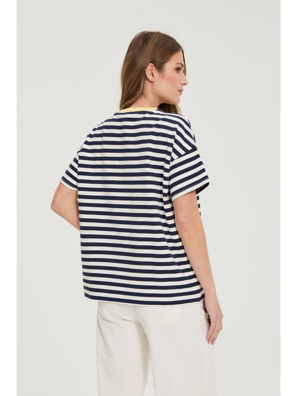 Moodo Oversize mikica s prugama tamno plava Moodo