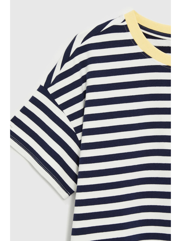 Moodo Oversize mikica s prugama tamno plava Moodo