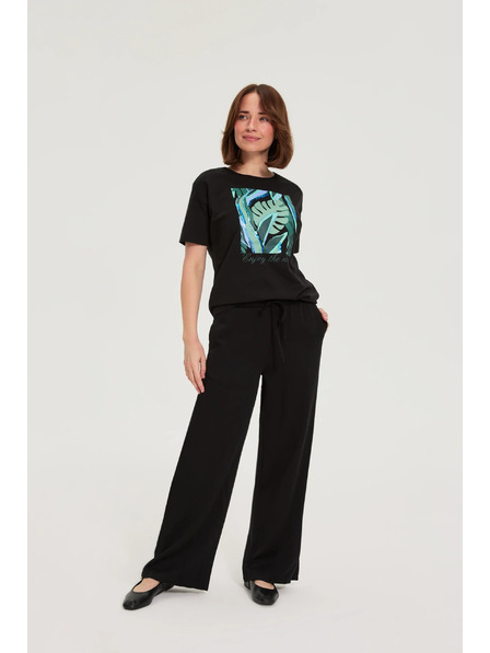 Moodo Majica s printom crna Moodo